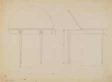 Card Table, c. 1937. Creator: Harry Eisman