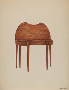 Card Table, c. 1937. Creator: Henry Meyers