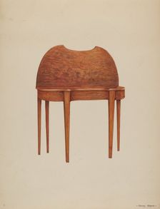 Card Table, c. 1937. Creator: Henry Meyers