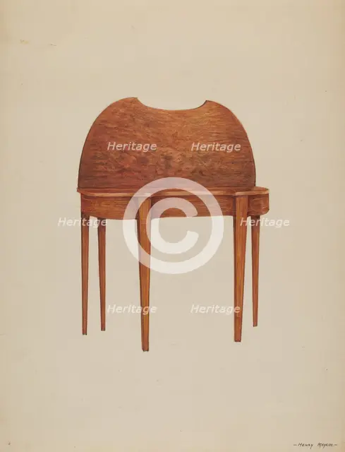 Card Table, c. 1937. Creator: Henry Meyers.