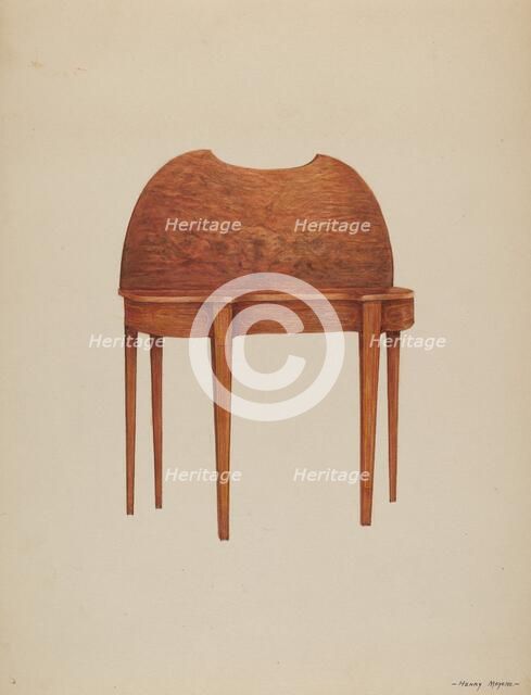 Card Table, c. 1937. Creator: Henry Meyers.