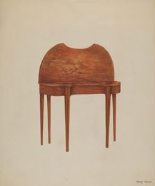 Card Table, c. 1938. Creator: Henry Meyers