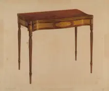 Card Table, c. 1939. Creator: Leo Drozdoff