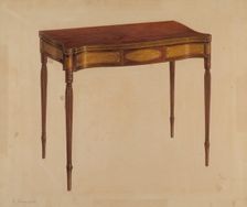Card Table, c. 1939. Creator: Leo Drozdoff