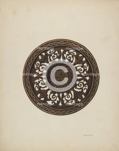 Card Tray, c. 1940. Creator: Robert W.R. Taylor.