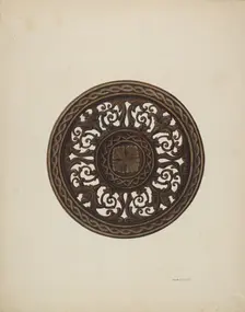 Card Tray, c. 1940. Creator: Robert W.R. Taylor