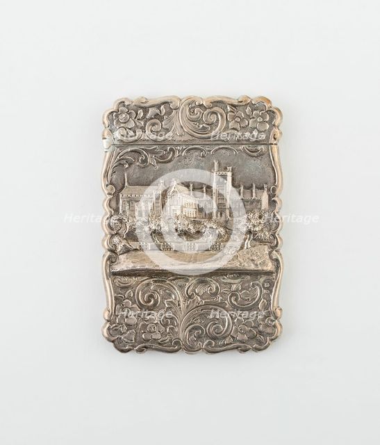 Card Case with View of Oxford, Birmingham, 1860/61. Creator: Marked F. M.
