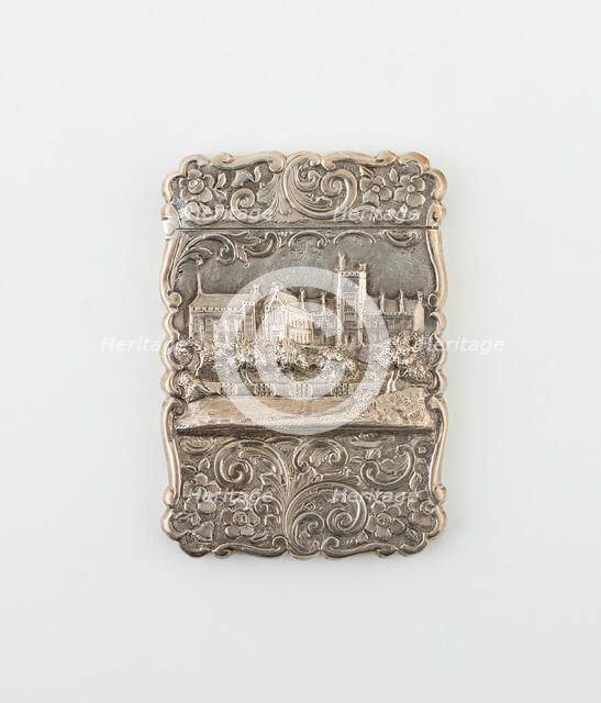 Card Case with View of Oxford, Birmingham, 1860/61. Creator: Marked F. M.