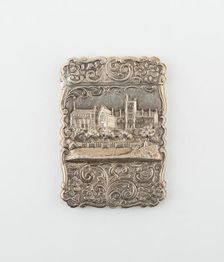 Card Case with View of Oxford, Birmingham, 1860/61. Creator: Marked F. M