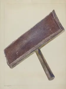 Card for Spinning Wheel, c. 1938. Creator: Maud M Holme