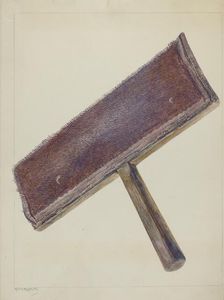 Card for Spinning Wheel, c. 1938. Creator: Maud M Holme