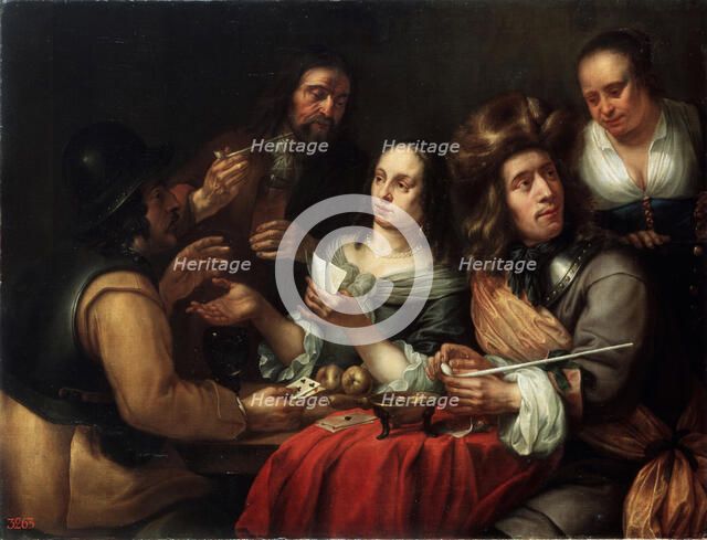 'Card Game', 17th century. Artist: Dingeman van der Hagen