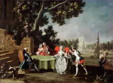 Card game 18th century. Creator: Falciatore, Filippo (1718-1768)