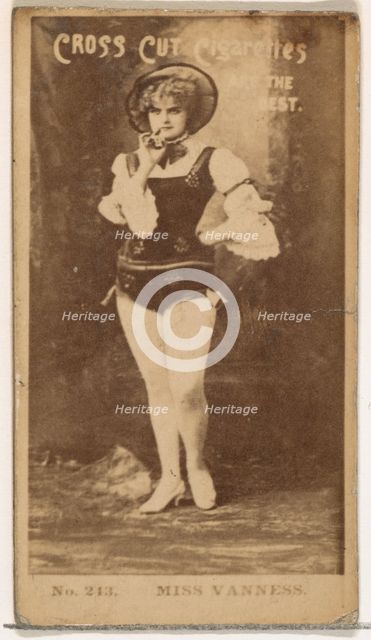Card Number 243, Miss Vanness, from the Actors and Actresses series (N145-2) issued by Du..., 1880s. Creator: Unknown.