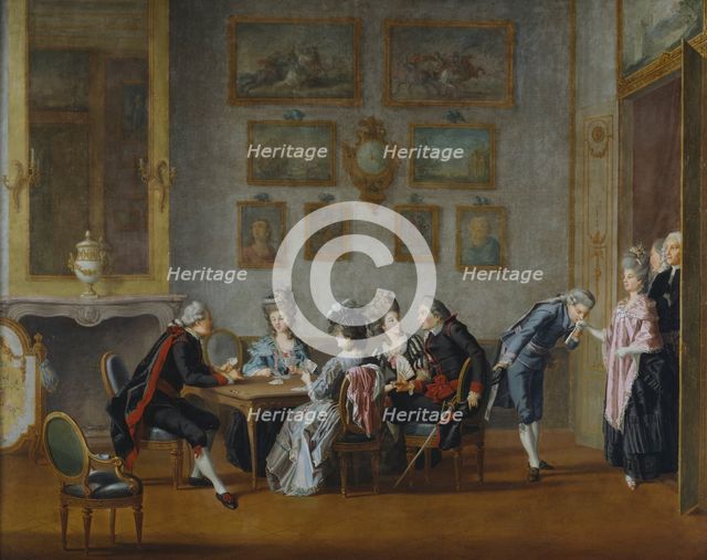 Card-Party in the Home of Elis Schröderheim, c18th century. Creator: Per Hillestrom.