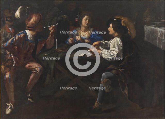 Card Players, 1609-1636. Creators: Gerard van Kuijl, Johannes Swinderen, Valentin de Boulogne.