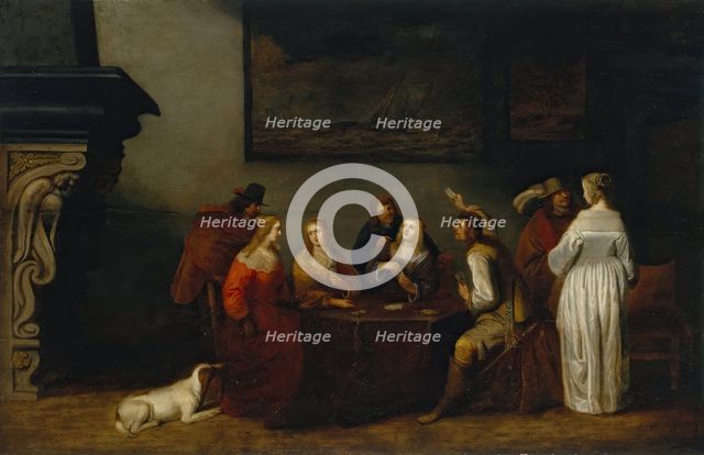 Card Players, 1650. Creator: Christoffel Jacobsz van der Laemen.