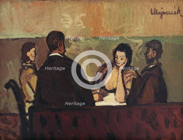 Card Players, 1944. Creator: Cyprian Majernik.