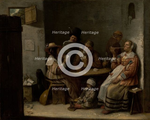 Card Players, about 1645. Creator: Joos van Craesbeeck.
