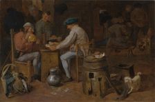 Card Players and Carousers, early 17th century. Creator: Adriaen Brouwer