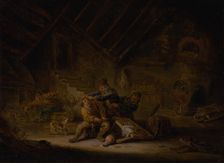 Card-Players Fighting, 1760-1780. Creator: Unknown