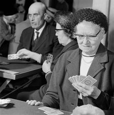 Card players, Highgate, London, 1960s-1970s. Artist: John Gay