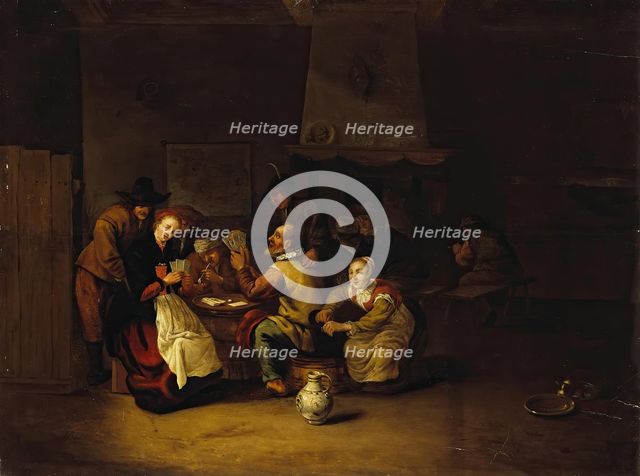 Card-Playing, 1650. Creator: Hendrick Bogaert.