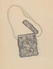Card Purse, c. 1936. Creator: Ella Josephine Sterling