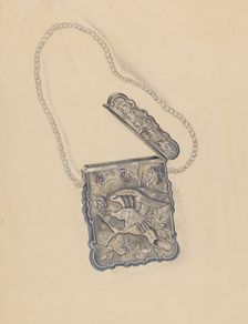 Card Purse, c. 1936. Creator: Ella Josephine Sterling