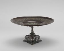 Card Receiver with Fawn's Feet and Grapes, model n.d., cast c. 1845/1874. Creator: Antoine-Louis Barye