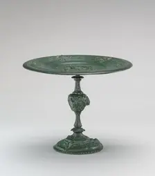 Card Receiver with Inverted Border on High Stem, model n.d., cast c. 1845/1874. Creator: Antoine-Louis Barye