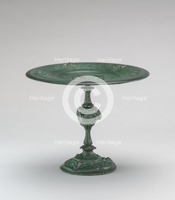 Card Receiver with Inverted Border on High Stem, model n.d., cast c. 1845/1874. Creator: Antoine-Louis Barye.