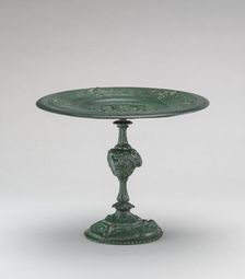 Card Receiver with Inverted Border on High Stem, model n.d., cast c. 1845/1874. Creator: Antoine-Louis Barye