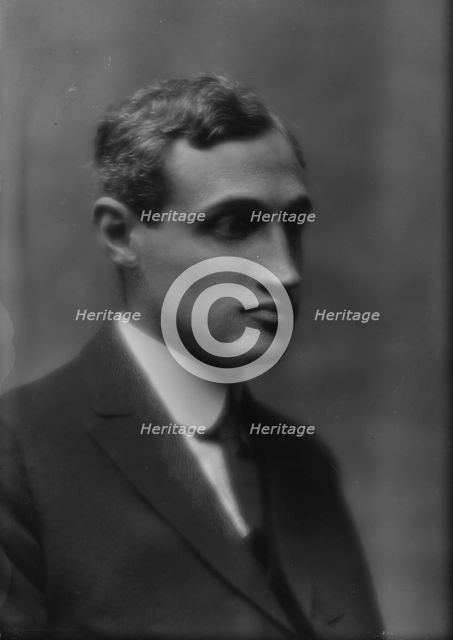 Cardozo, M.H., Jr., portrait photograph, 1913. Creator: Arnold Genthe.