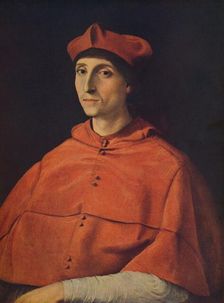 Cardenal Scarramuccia Trivulzio (Portrait of a cardinal), c1510, (c1934). Artist: Raphael
