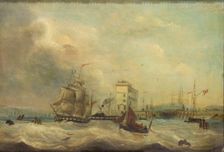 Cardiff Docks 1844. Creator: J Price