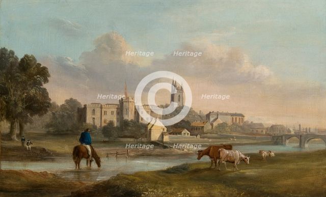 'Cardiff from the West', 1820-1874. Creator: Alexander Wilson.