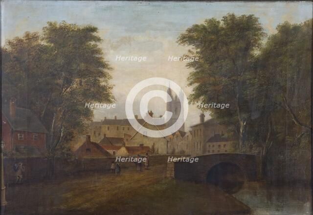 'Cardiff from the North Road', c1784. Artist: Alexander Wilson.