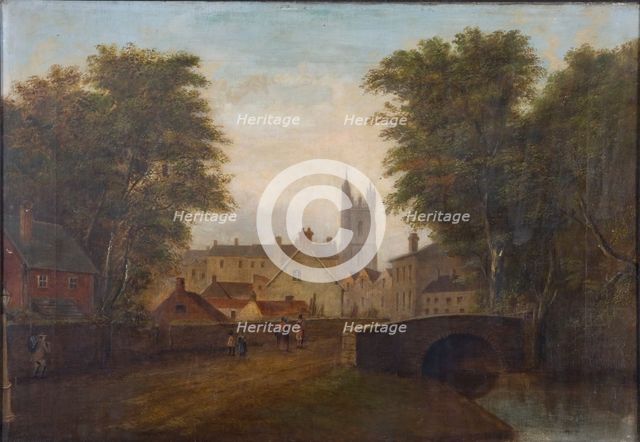'Cardiff from the North Road', c1784. Creator: Alexander Wilson.