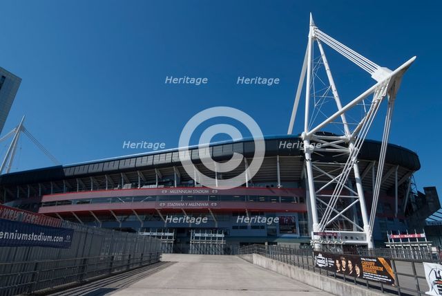 Cardiff Millennium Stadium, 2009. Creator: Ethel Davies.