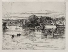 Cardigan Bridge, 1864. Creator: Francis Seymour Haden (British, 1818-1910)