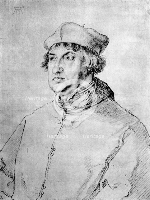 'Cardinal Albrecht of Brandenburg', 1518, (1936). Artist: Albrecht Dürer
