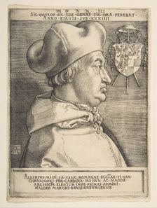 Cardinal Albrecht of Brandenburg.n.d. Creator: Albrecht Durer