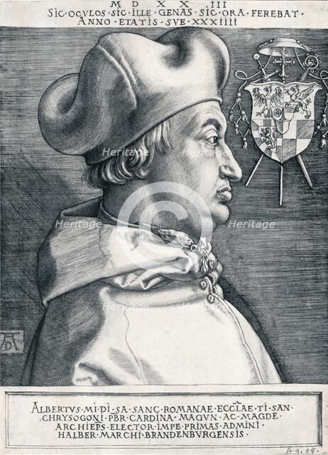 'Cardinal Albrecht of Brandenburg' (The Great Cardinal), 1523 (1906). Artist: Albrecht Durer.