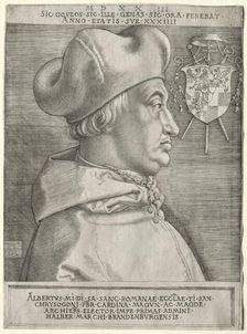 Cardinal Albrecht of Brandenburg - The Large Plate, 1523. Creator: Albrecht Dürer (German, 1471-1528)