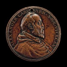 Cardinal Alessandro Farnese, 1520-1589 [obverse], 1575. Creator: Giovanni Vincenzo Melone