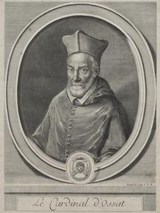 Cardinal Arnaud dOssat. Creator: Gerard Edelinck (French, 1640-1707)