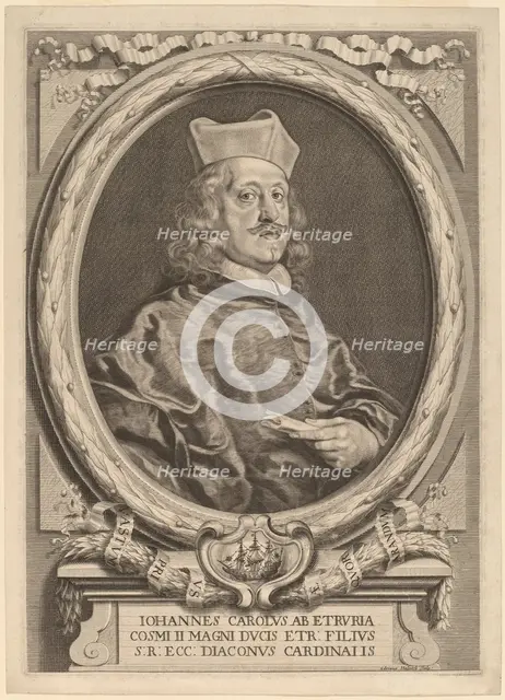 Cardinal Giovanni Carlo dei Medici, before 1691. Creator: Adriaen Haelwegh.
