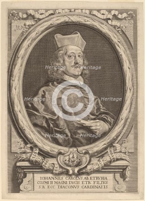 Cardinal Giovanni Carlo dei Medici, before 1691. Creator: Adriaen Haelwegh.