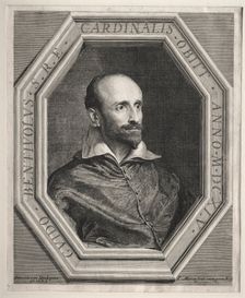 Cardinal Guido Bentivoglio, Papal Nuncio at the Court of Louis XIII. Creator: Jean Morin (French, 1600-1650)